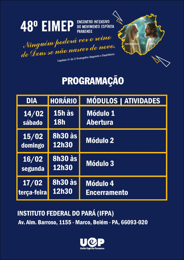 Programação do EIMEP 2026